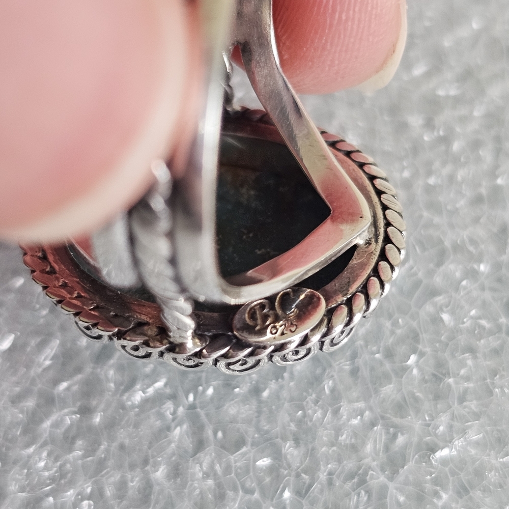 Turquoise Sterling Silver Ring 7.75 - Picture 11 of 11